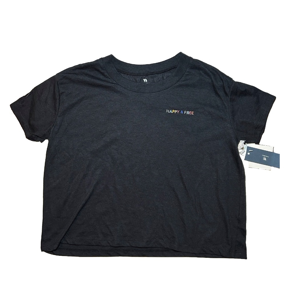 Happy & Free Crop Top Tee